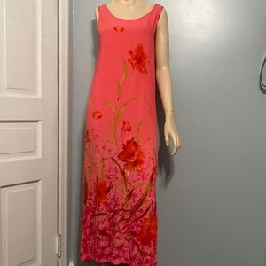 ⭐️Jean Ashley Long Sleeveless Floral Summer Dress M⭐️